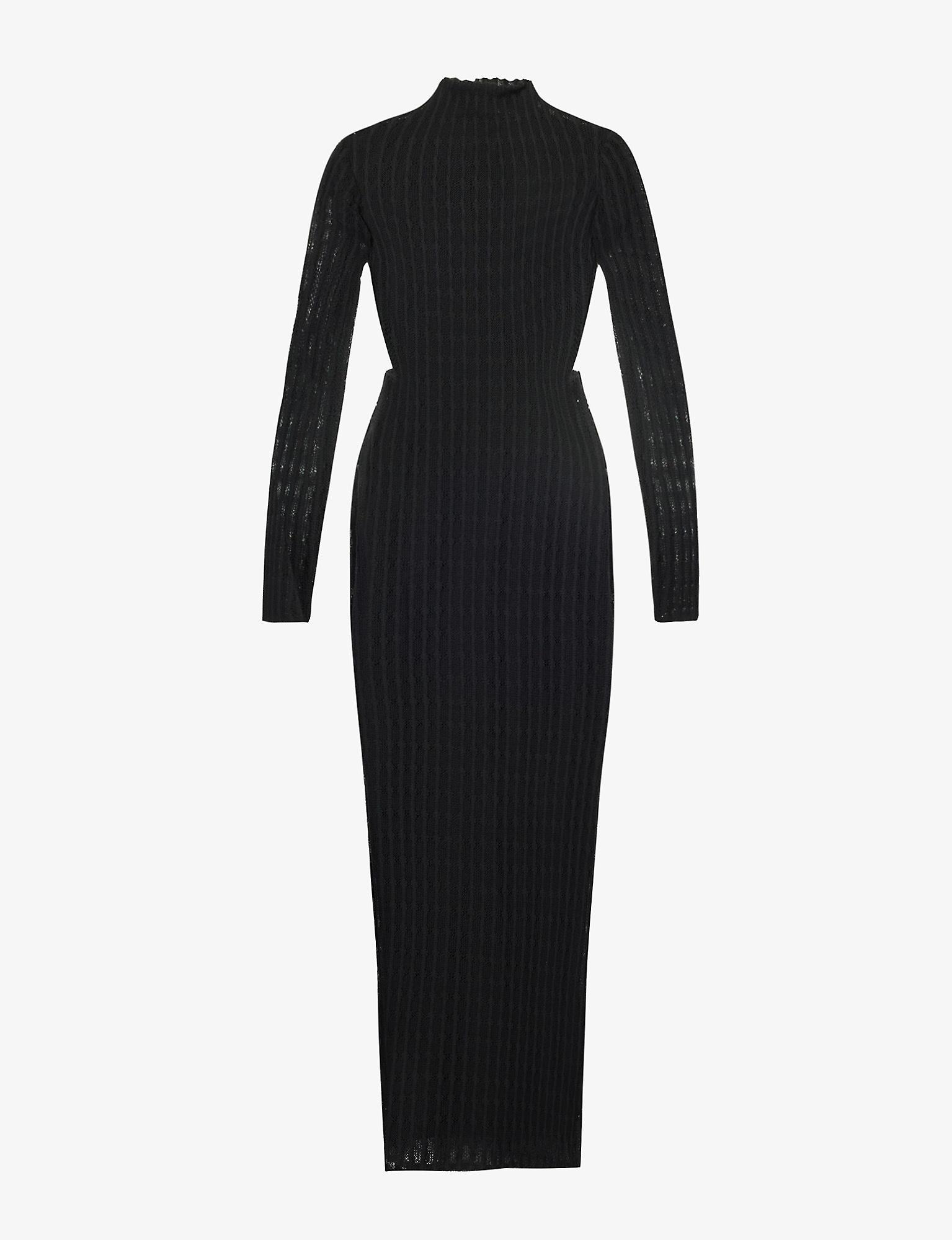 Camilla & Marc Synthetic Swinton Slim-fit Knitted Maxi Dress in Black ...