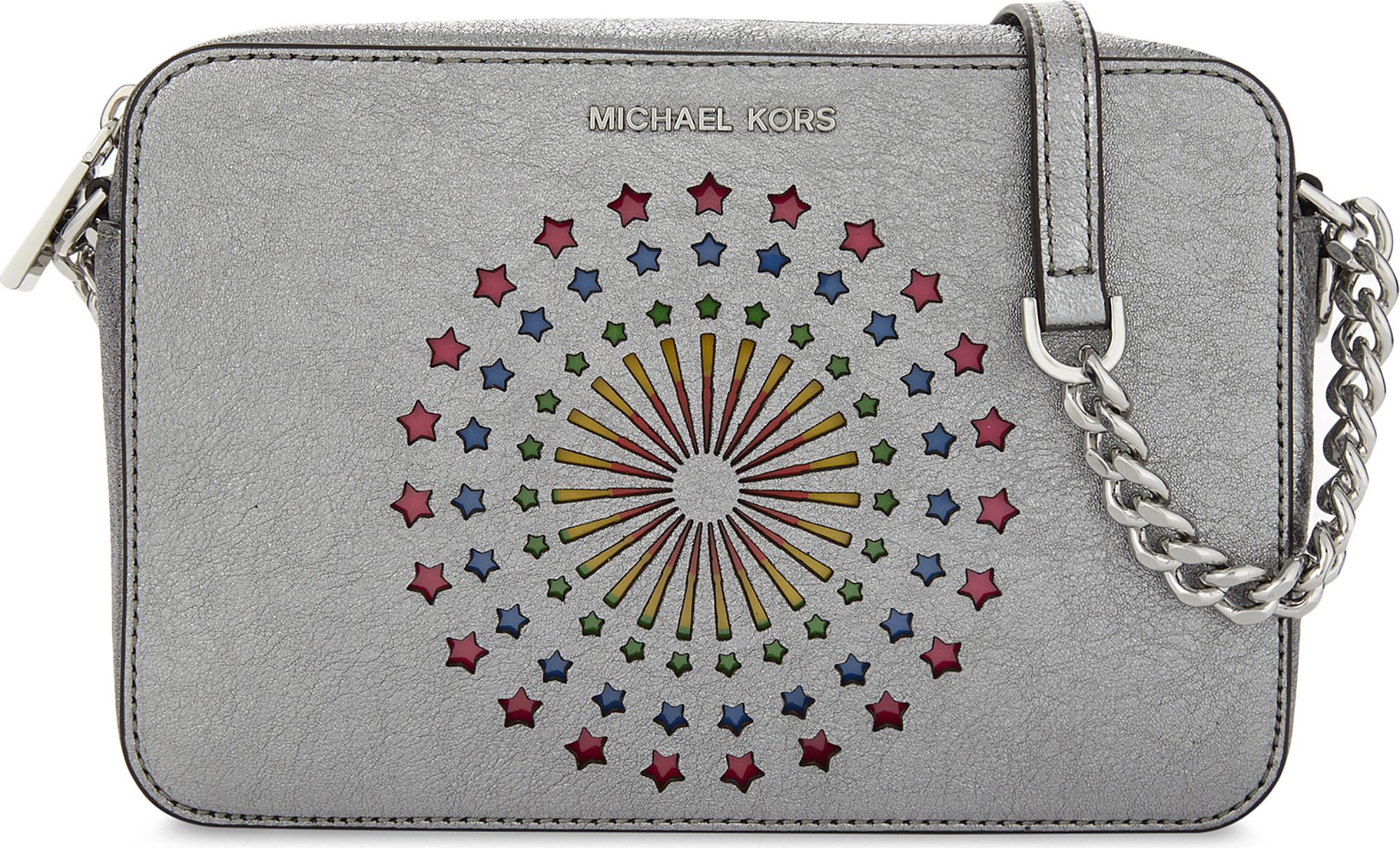 ginny metallic leather crossbody