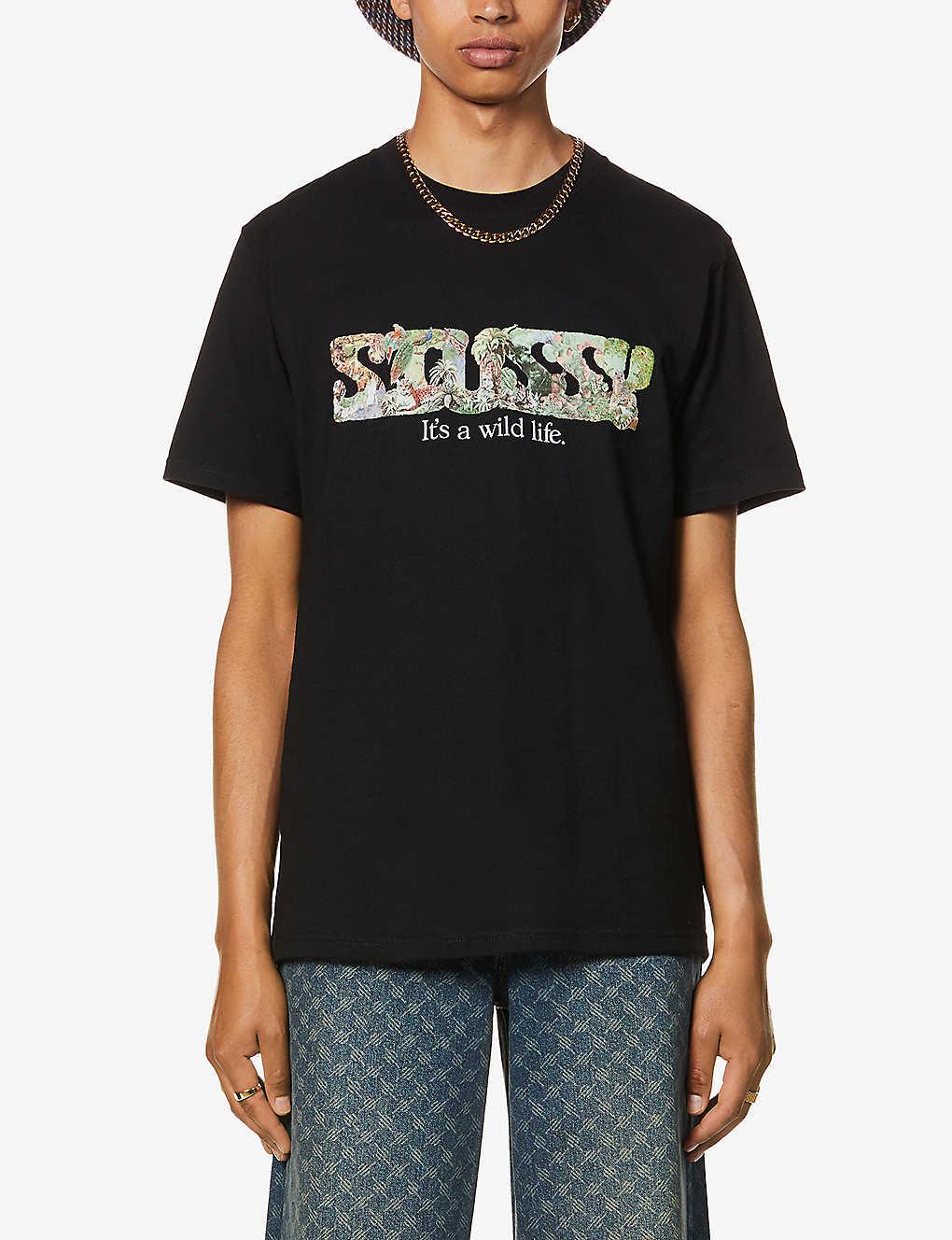 Wild Life-print Cotton-jersey T-shirt 