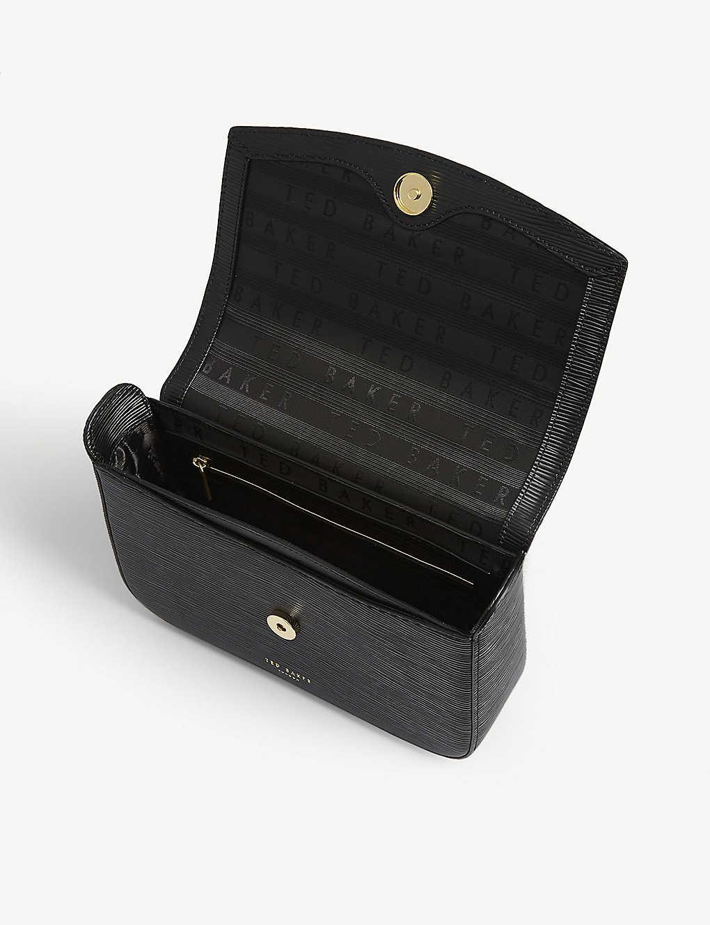 Ted Baker Danieel Leather Shoulder Bag in Black Lyst