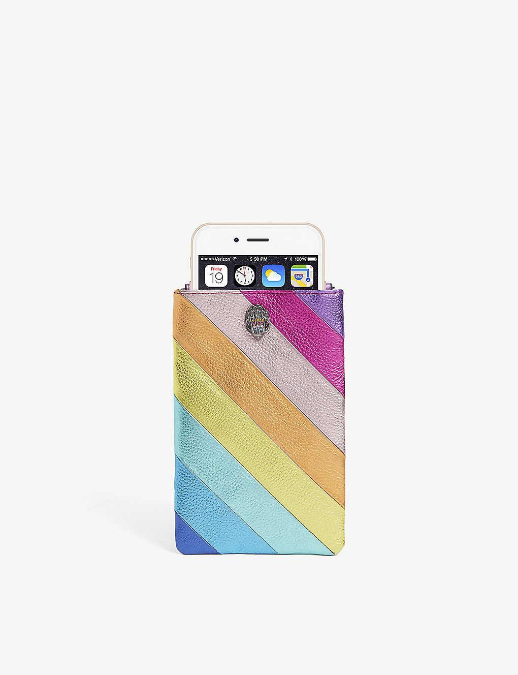 Kurt Geiger Rainbow Crossbody Leather Phone Bag Save 4 Lyst