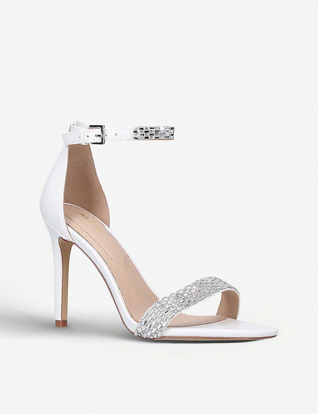 aldo white heels