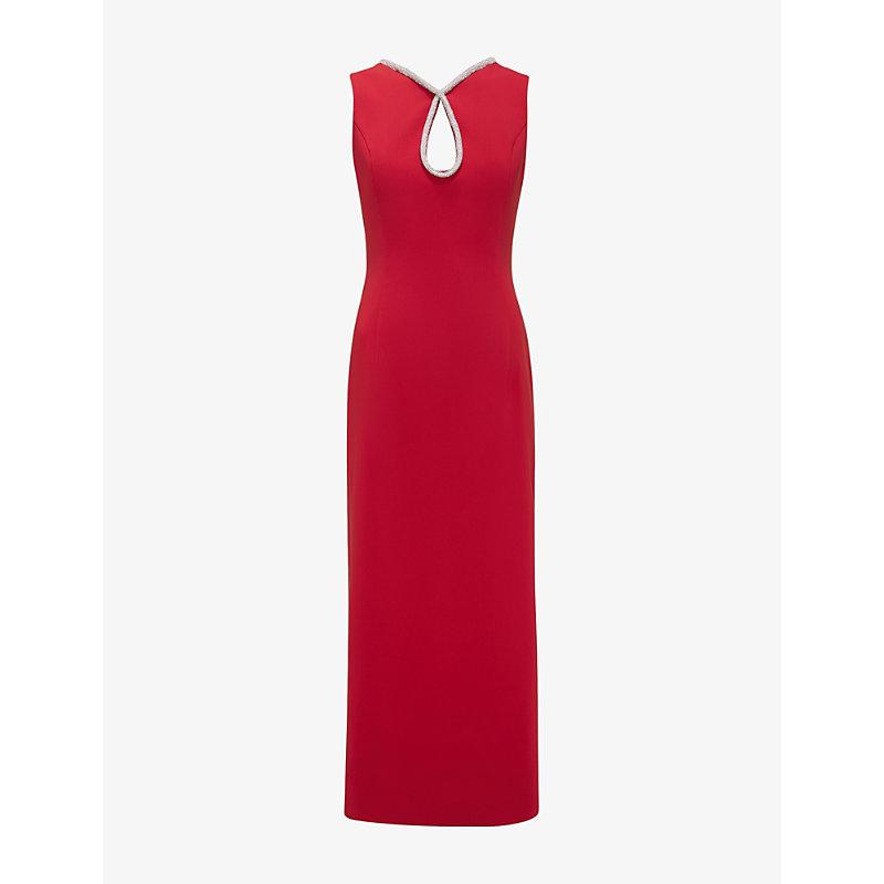 phase eight red maxi dress Milia Red Diamante Maxi Dress
