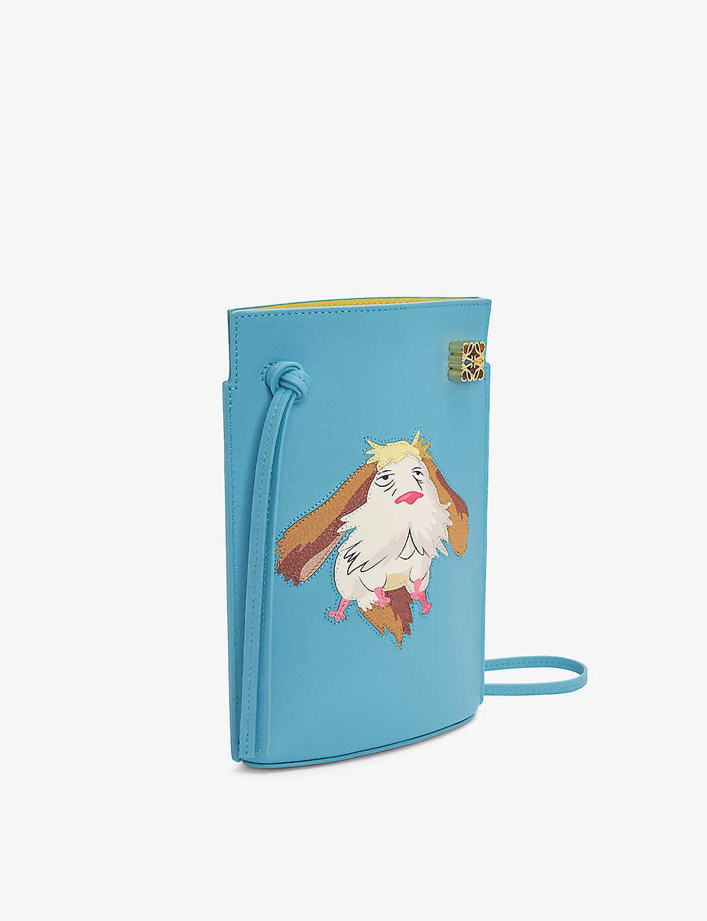 Loewe X Howl's Moving Castle Dice Heen Leather Cross-body Bag in Blue ...