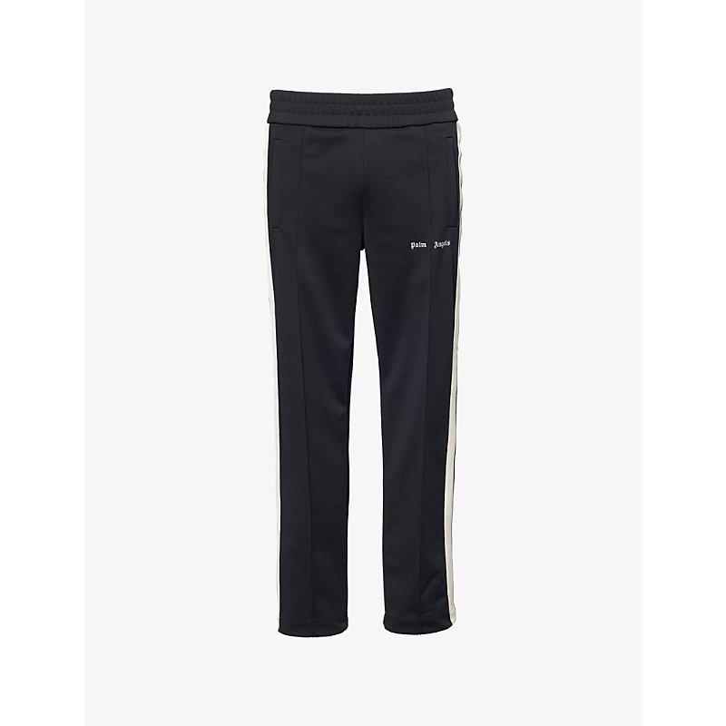 Palm Angels Striped Zipped-Cuffs Mid-Rise Regular-Fit Woven