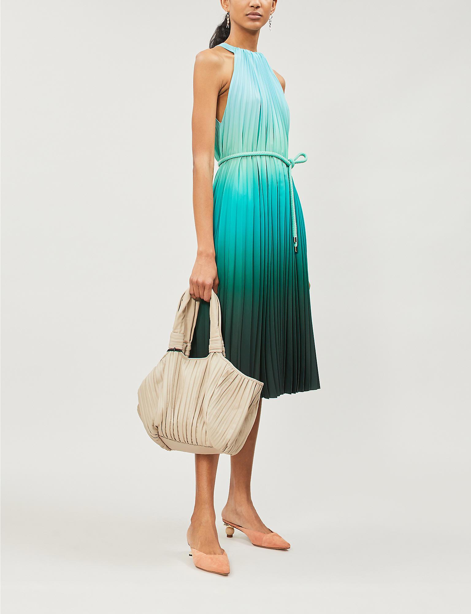 Max mara top pleated dress
