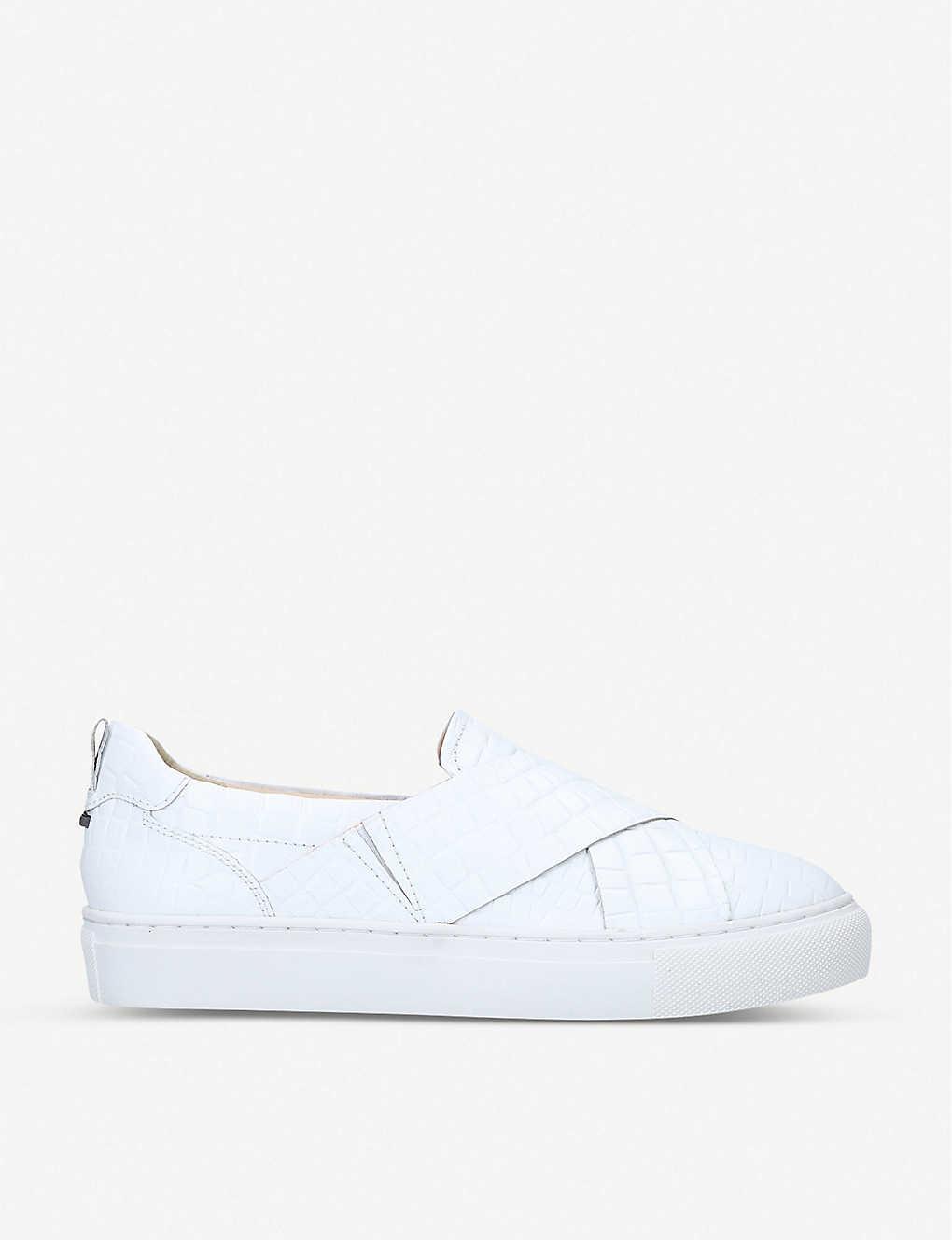carvela leather trainers