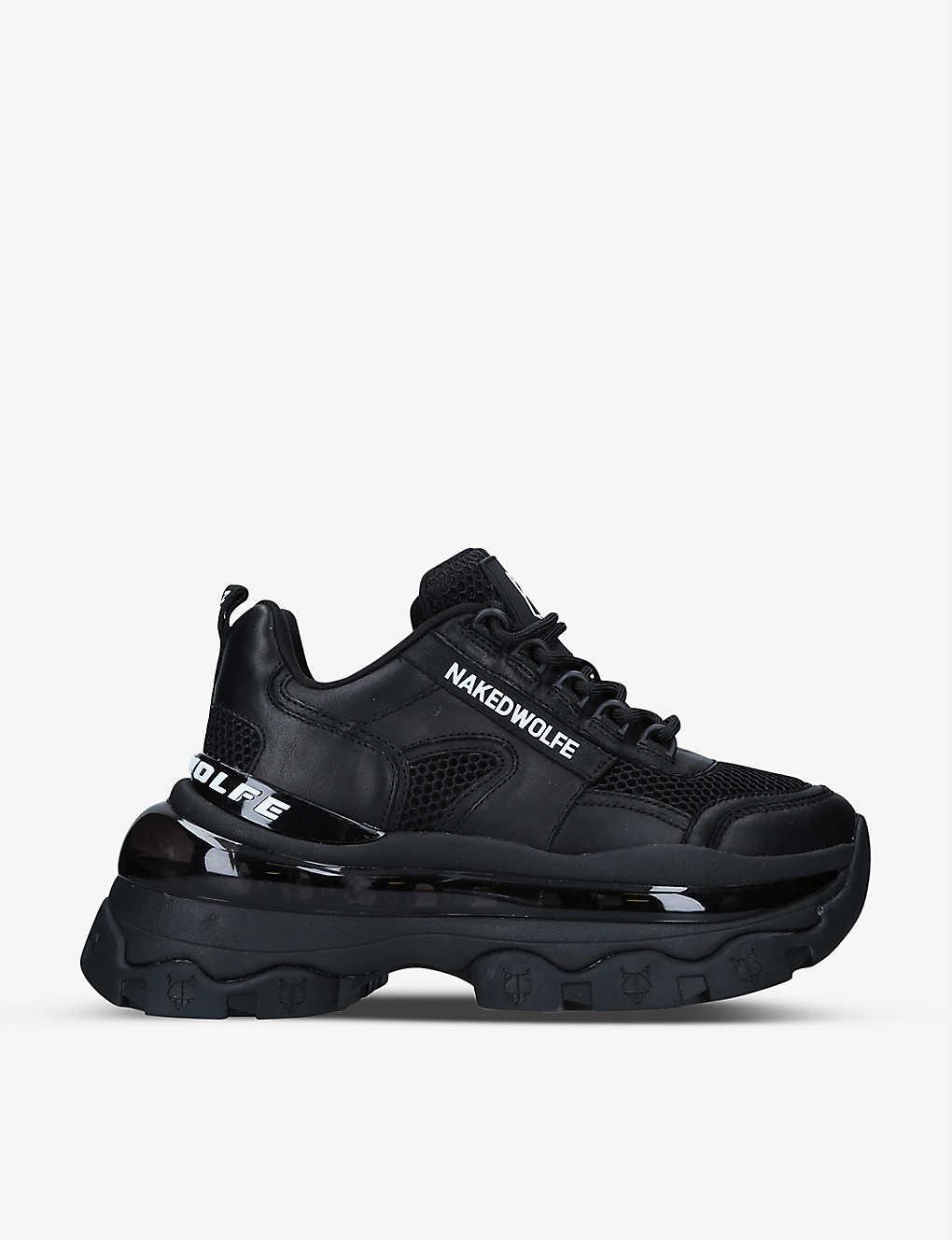Naked wolfe black best sale trainers