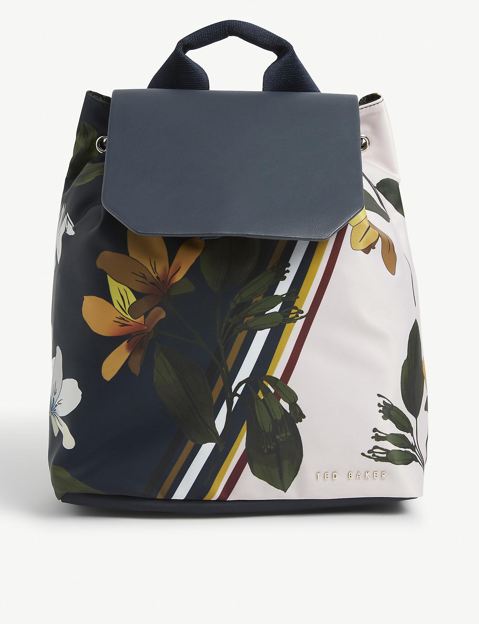 ted baker floral backpack