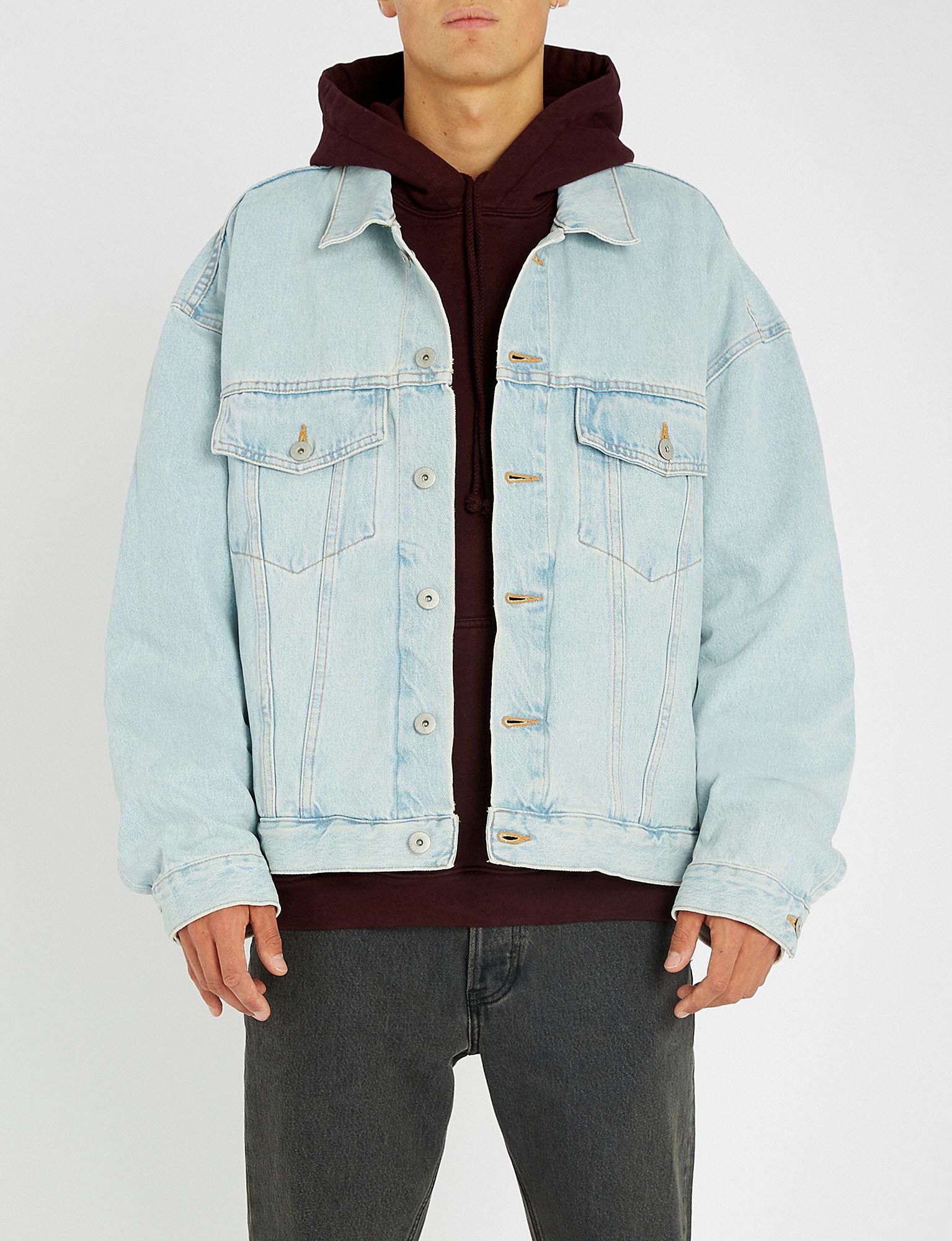 Yeezy Season 5 Denim Jacket in Faded Indigo (Blue) for Men | Lyst