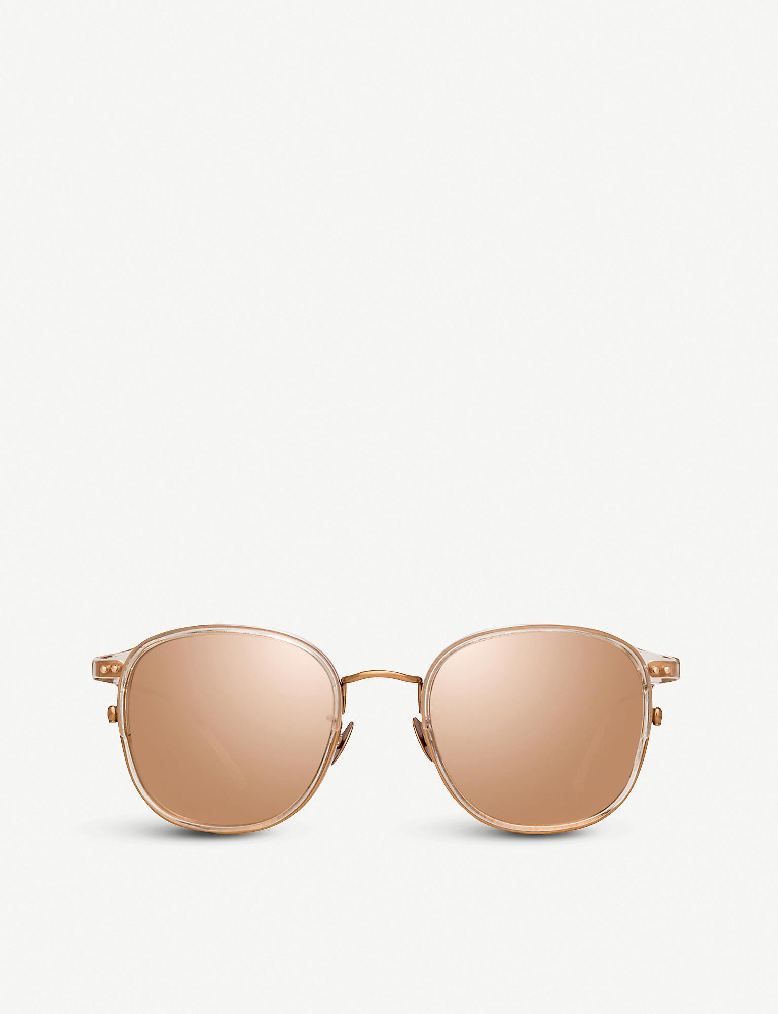 linda farrow gold plated sunglasses