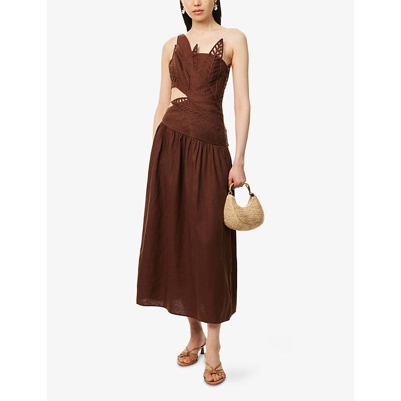 thread supply denim dress DAHLIA ISLA WASH / L Made From Denim Fabric related:dasita-cowl-max-dress-neutral-flrl-prnt Colour:Golden Hour Plus Size Elegant Heart
