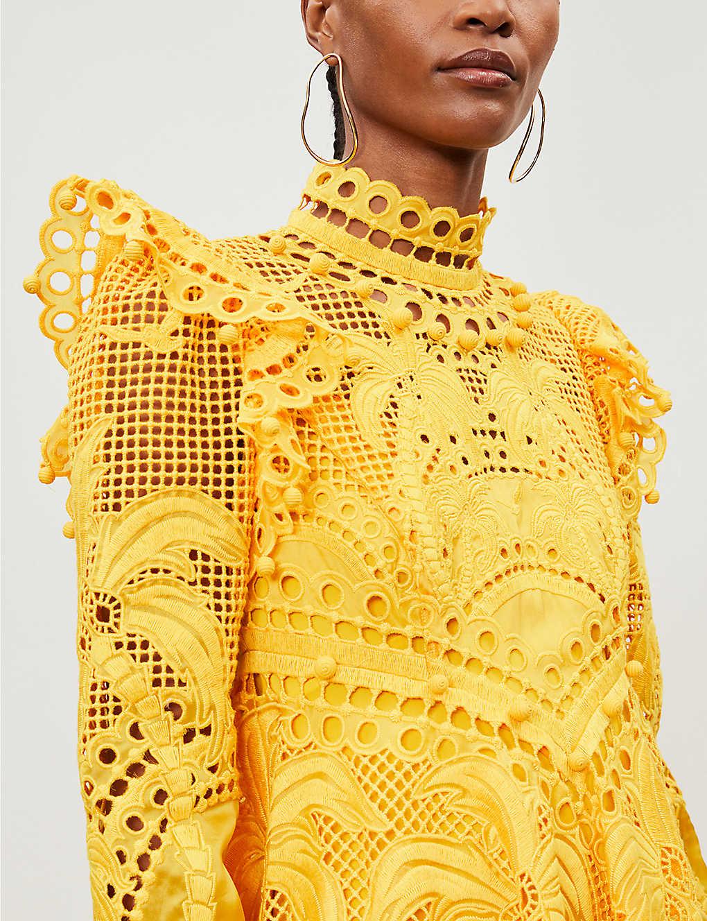 Zimmermann Brightside Palm Silk Mini 