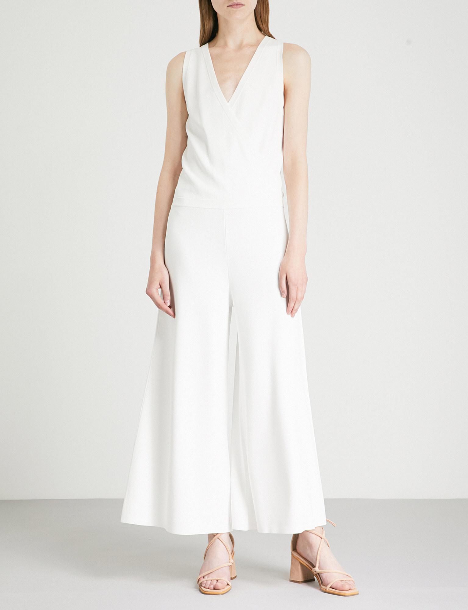 theory white jumpsuit