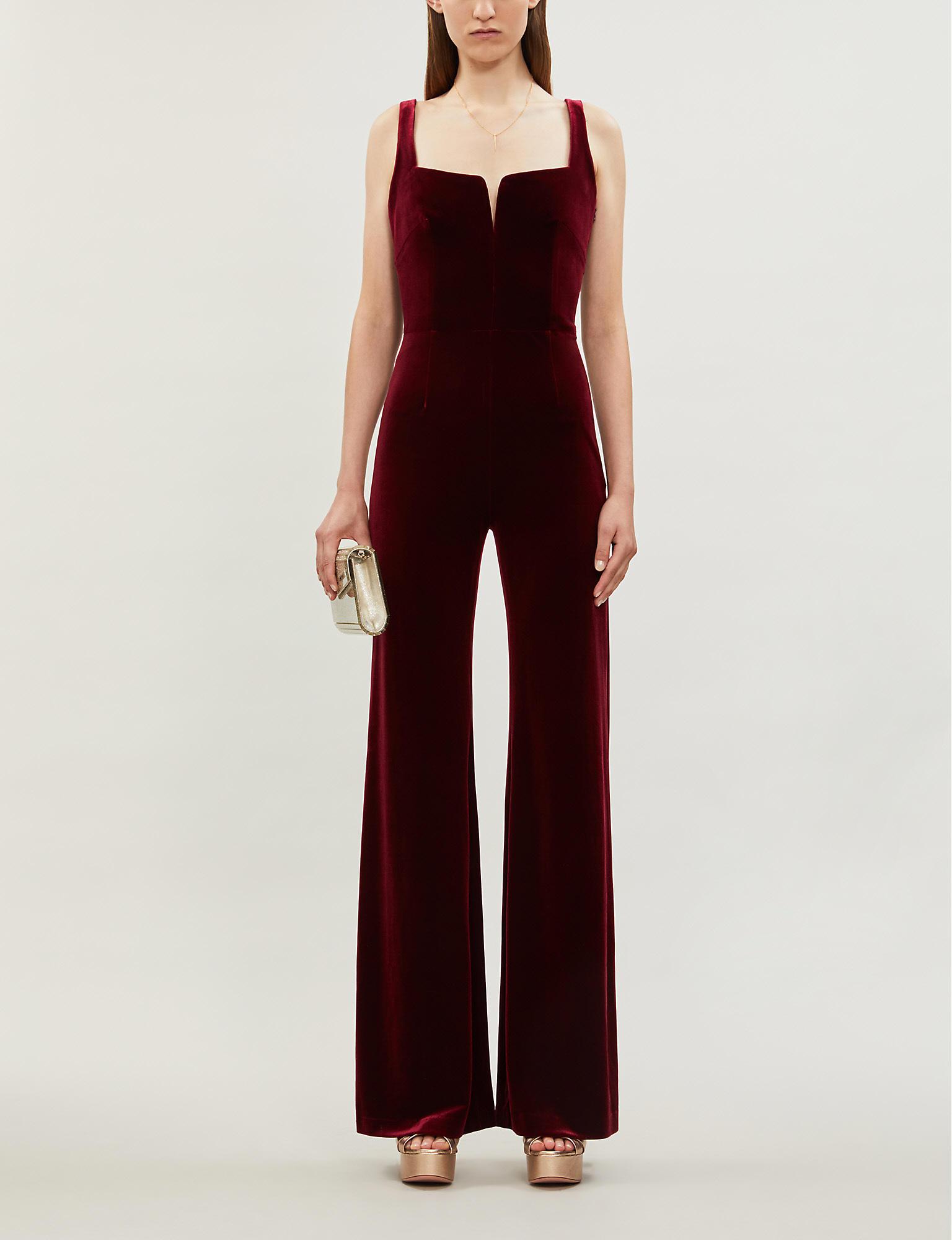 Galvan velvet sale jumpsuit