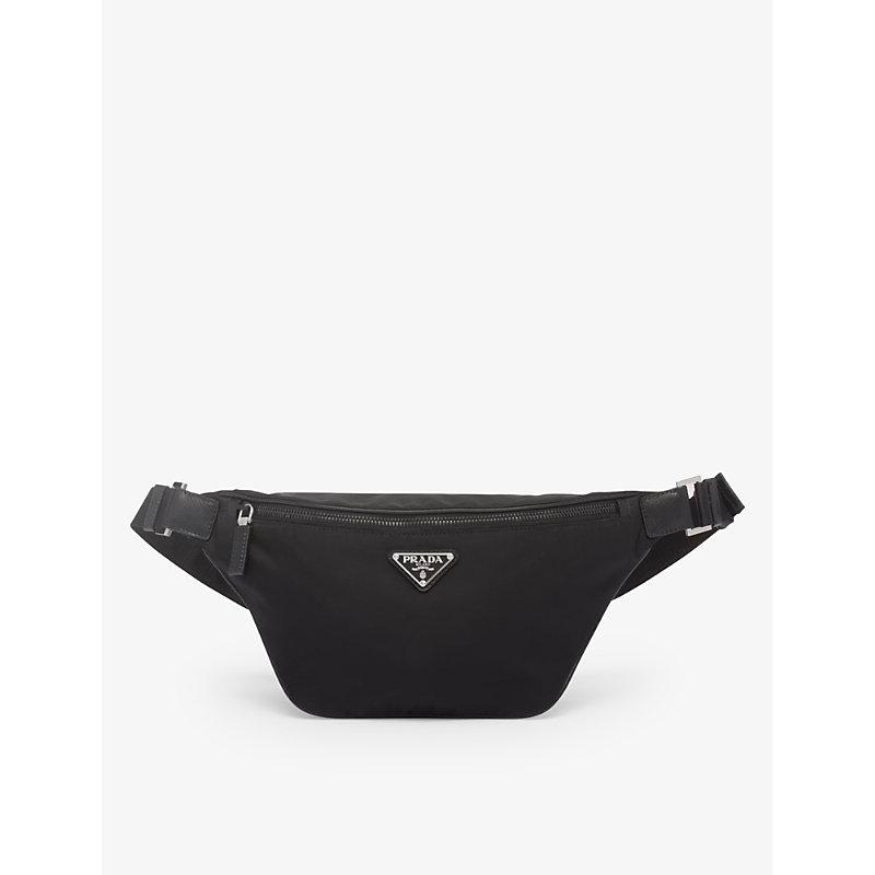 Prada Men Re-Nylon And Suede Belt Bag