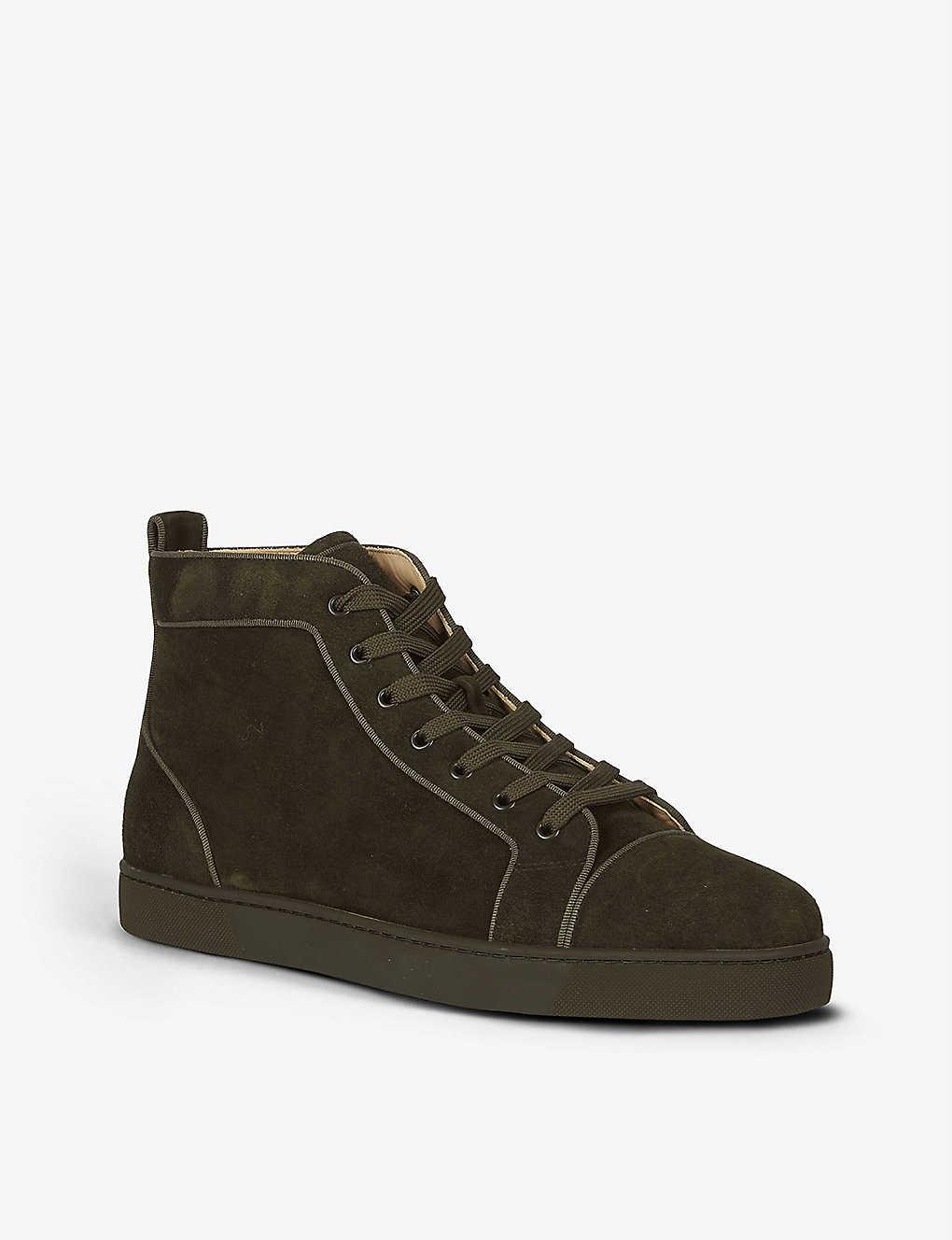louis junior spikes flat veau velours