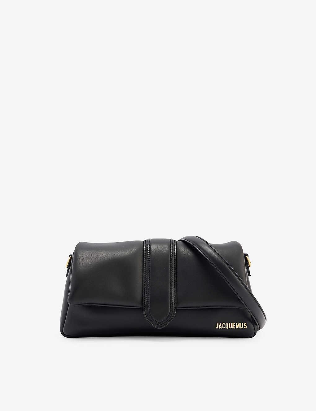 Jacquemus Le Bambino Puffy Leather Shoulder Bag in Black Lyst