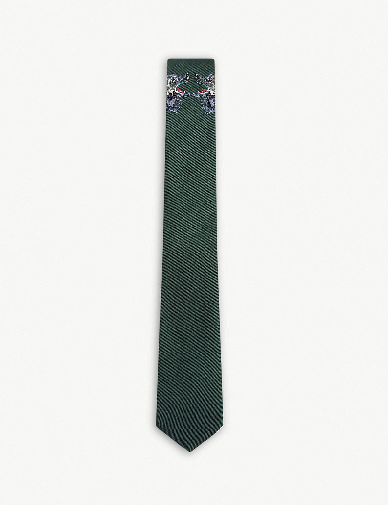 green gucci tie