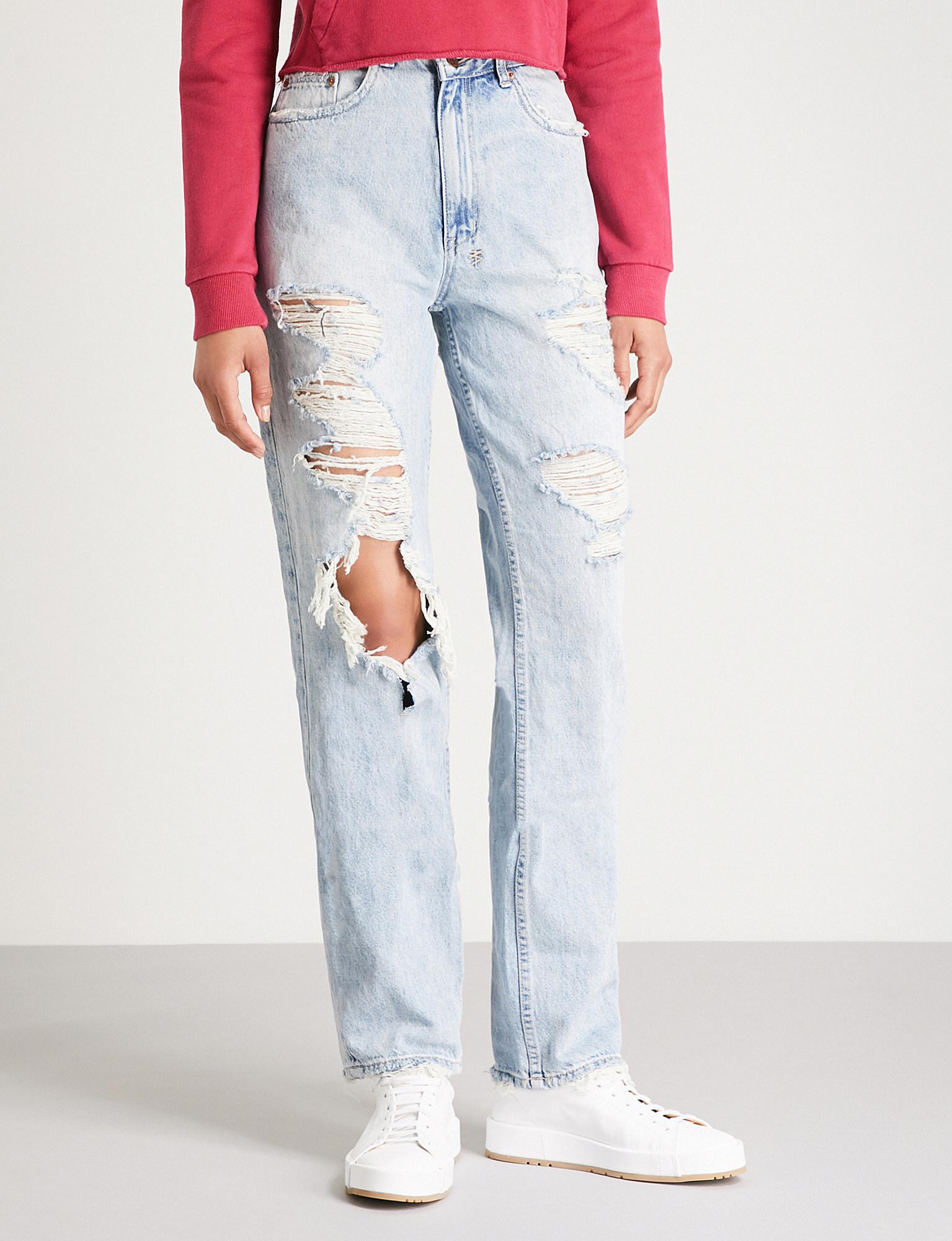 relaxed high rise jeans