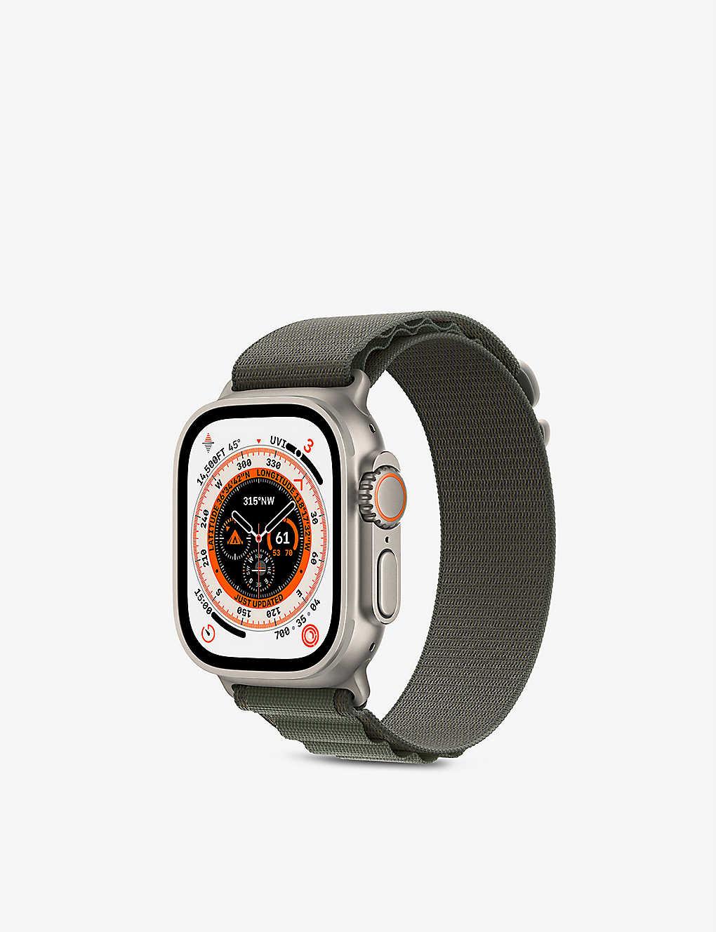 Apple Watch Ultra 49mm With Alpine Loop Strap in Black Lyst