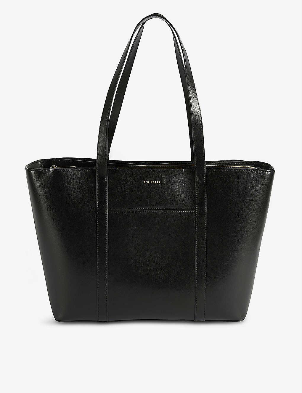 Tuscany Leather TLBag Saffiano leather tote Black : Clothing, Shoes &  Jewelry 