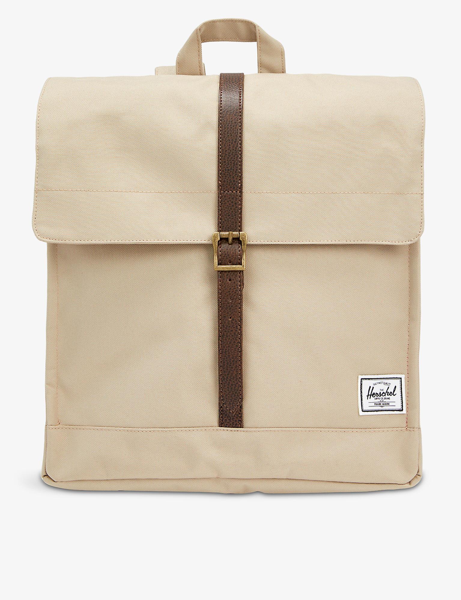 Herschel Supply Co. City Brand-patch Woven Backpack in Brown | Lyst Canada