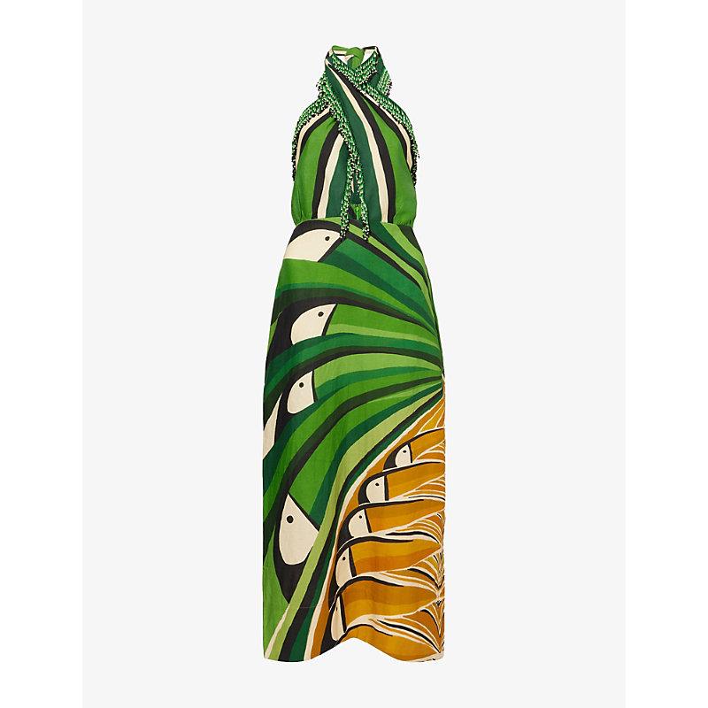 halter mini slip dress CLEARANCE