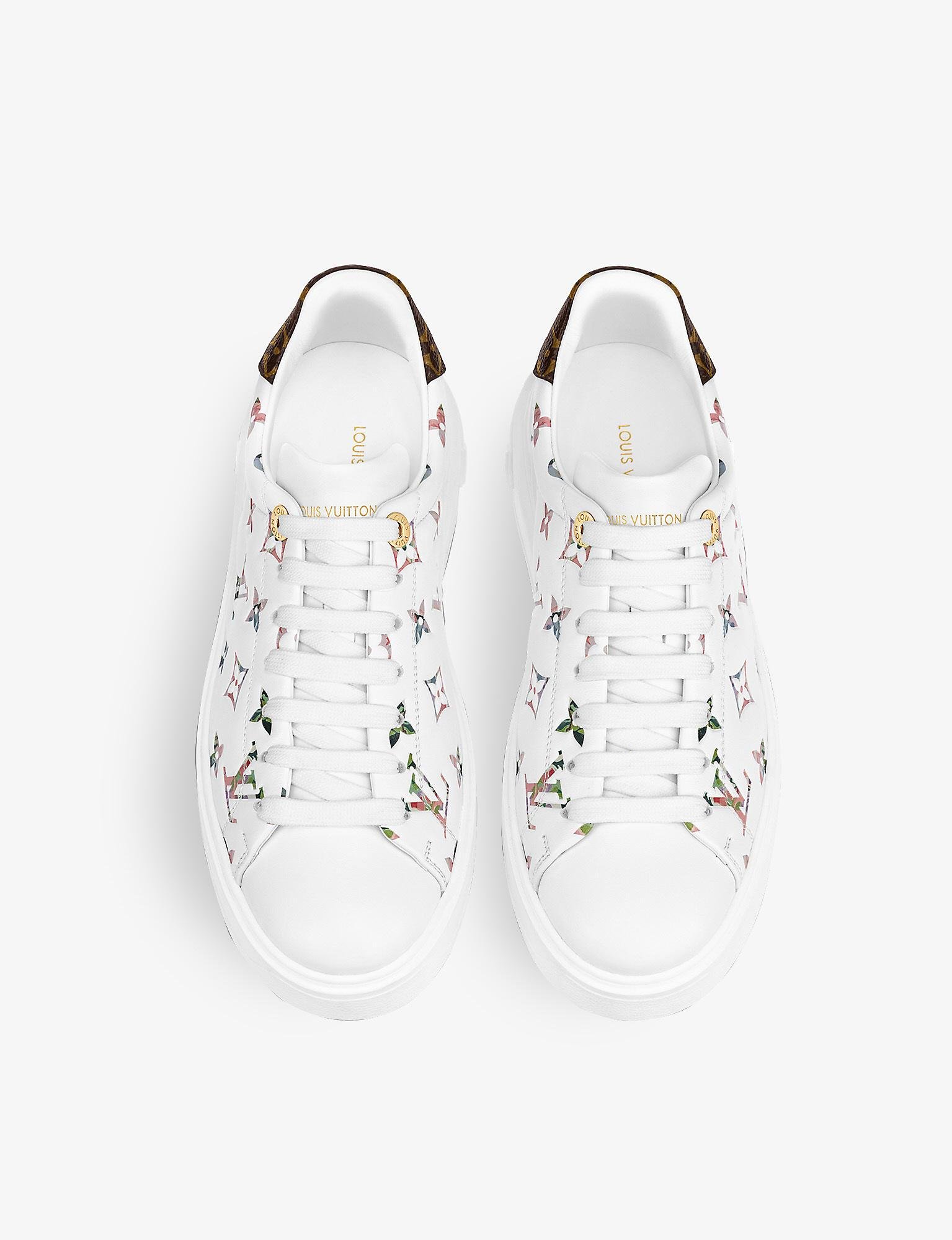 Louis Vuitton Time Out Monogram-embossed Leather Low-top Trainers