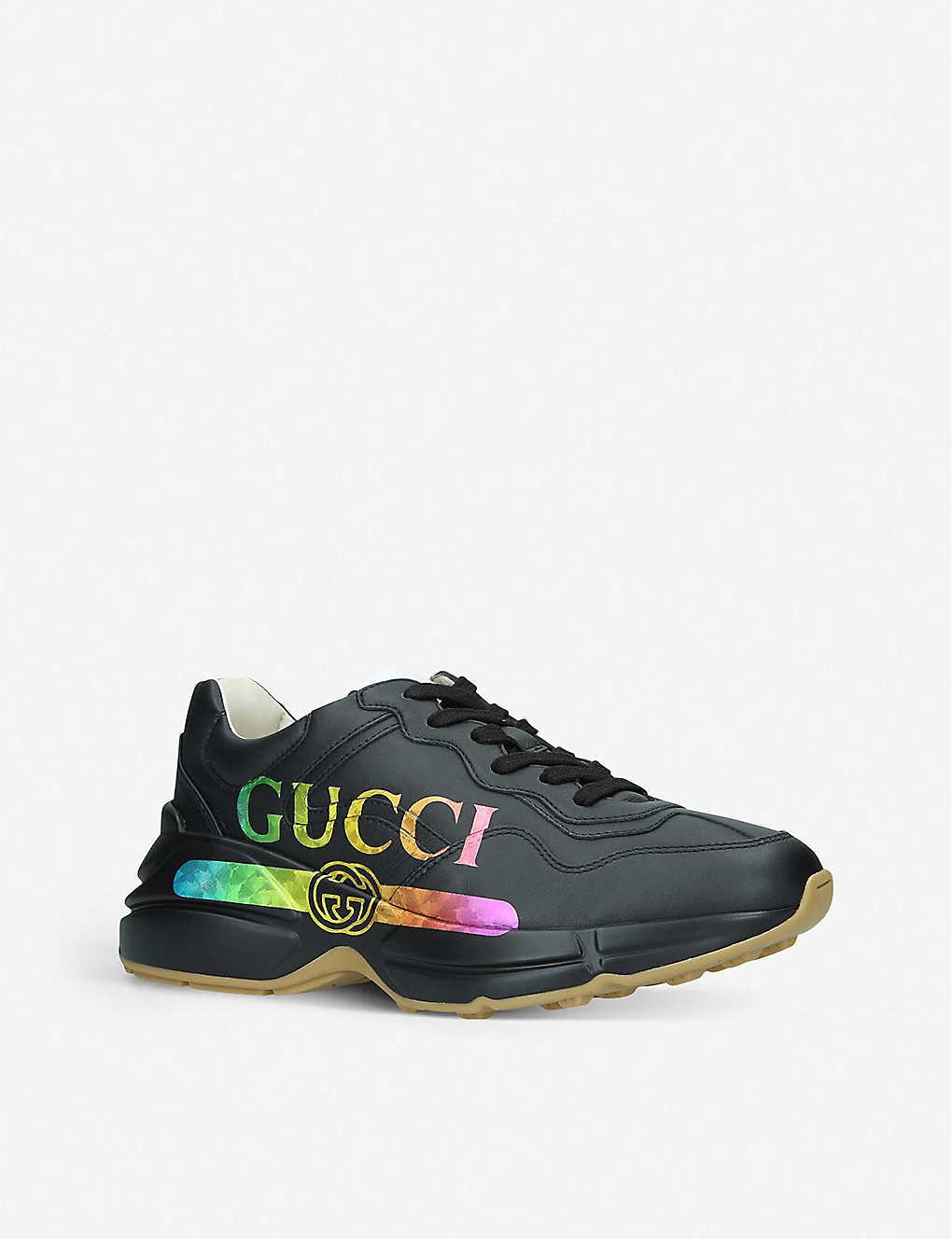 gucci rainbow high tops