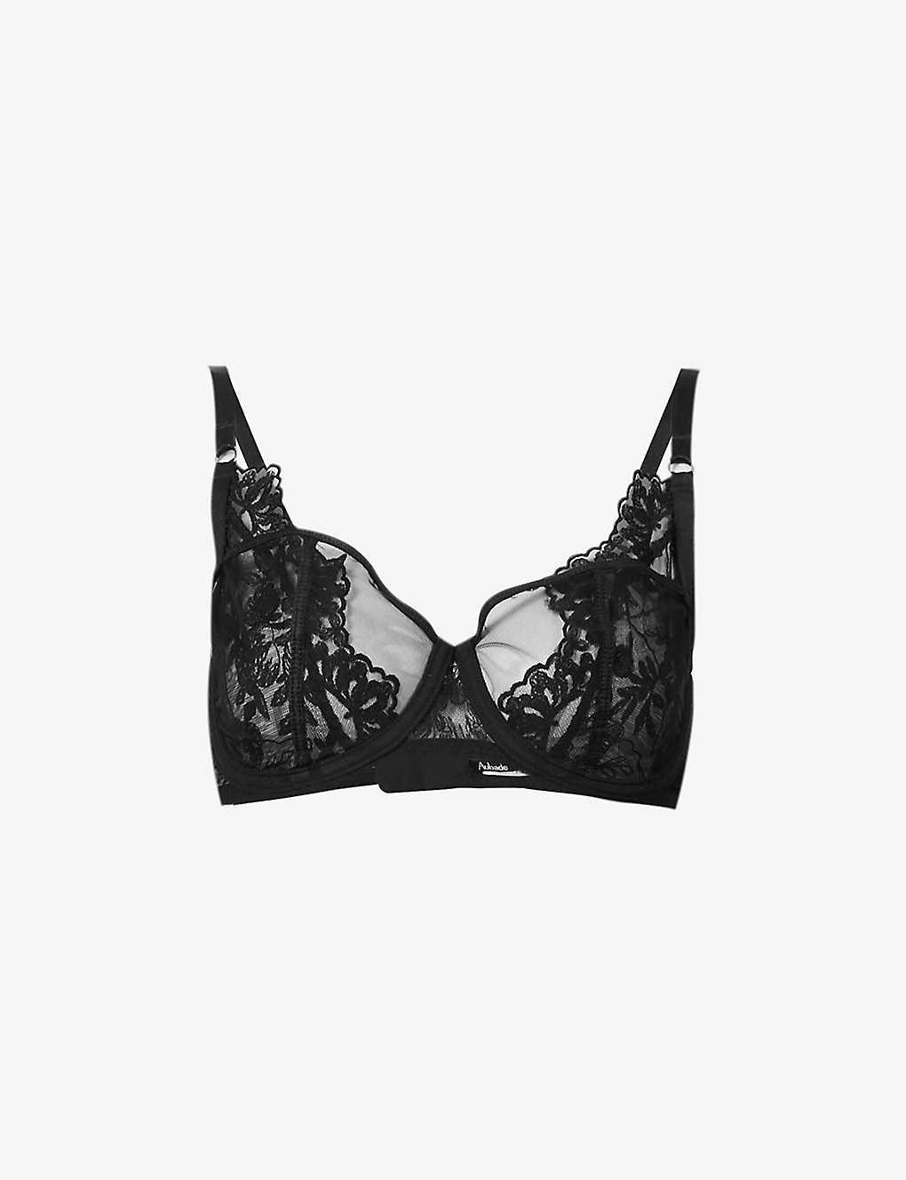 Aubade After Midnight Halfcup Stretchlace Bra in Black Lyst
