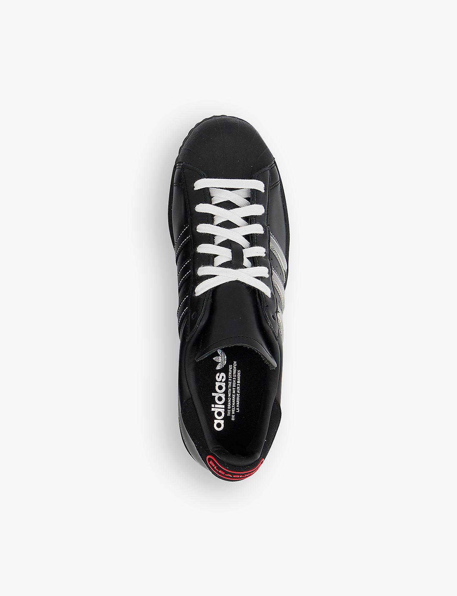 adidas Originals Adidas X Pleasures Superstar Leather Low-top Trainers in  Black for Men | Lyst