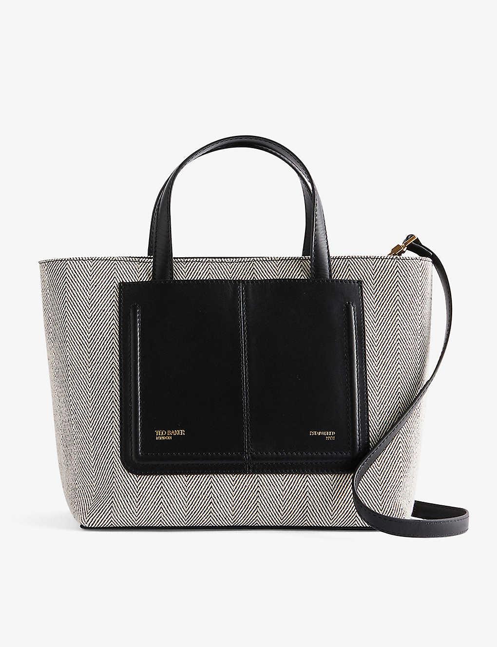 Tote Ted Baker Tasche Klein Ted Baker Nishal Logo-embossed Small