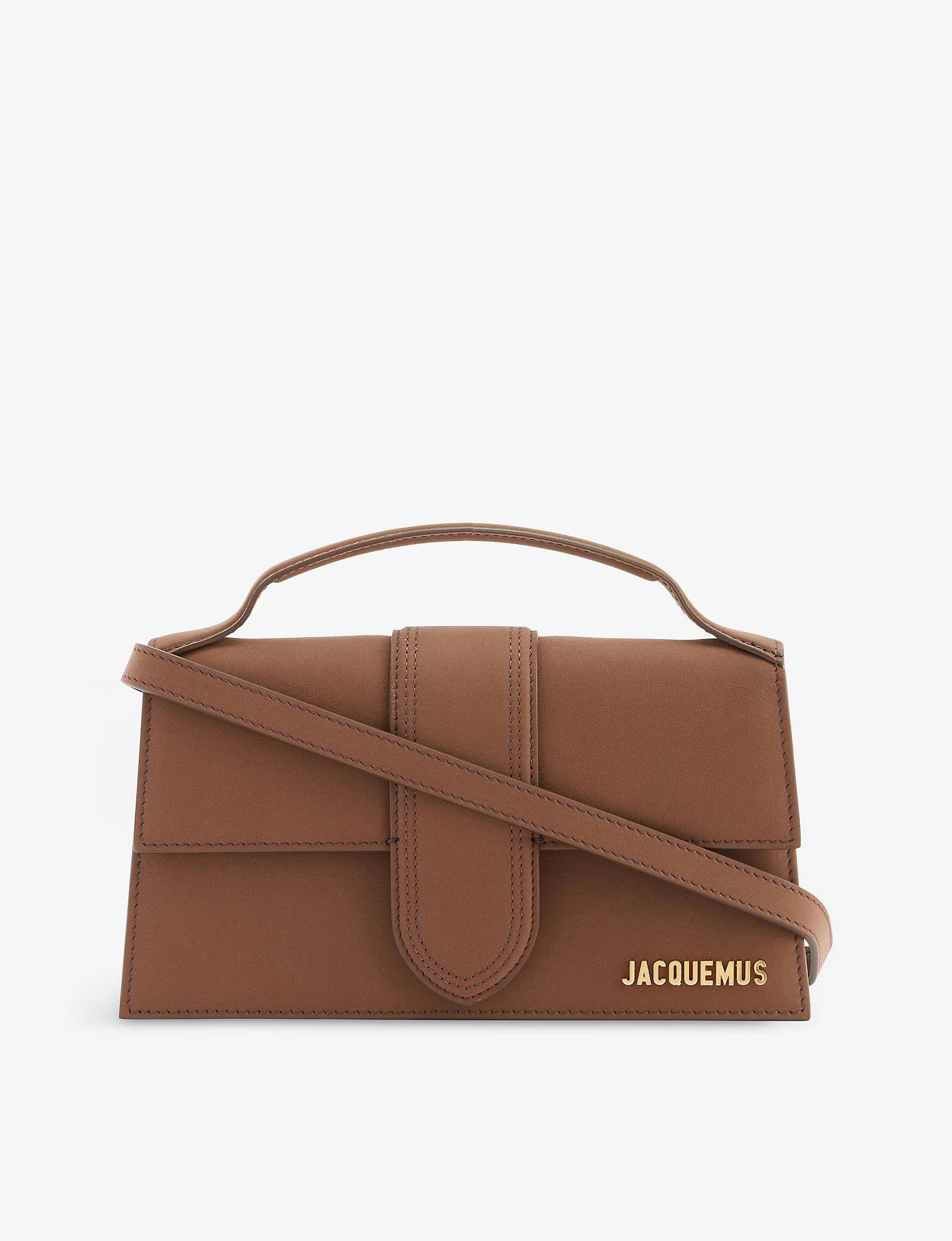 Jacquemus Le Grand Bambino Leather Top-handle Bag in Brown | Lyst