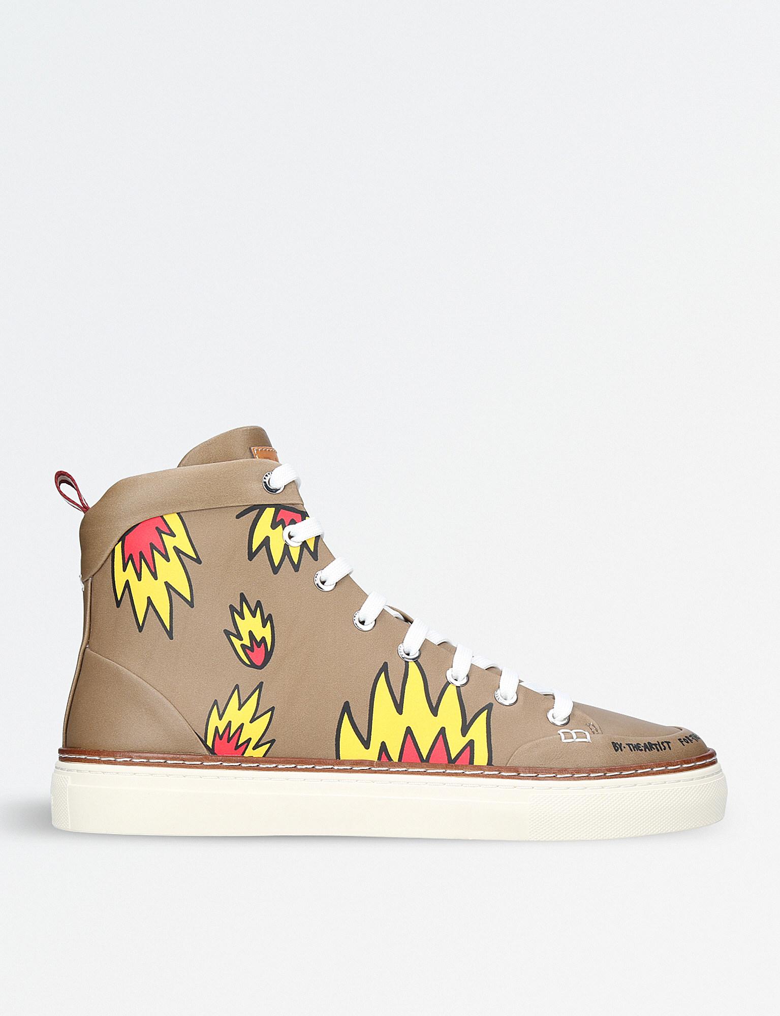 Bally X Swizz Beatz Hercules Leather High-top Trainers - Lyst