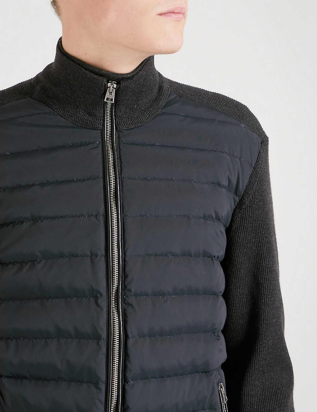 tom ford quilted shell and wool jacket