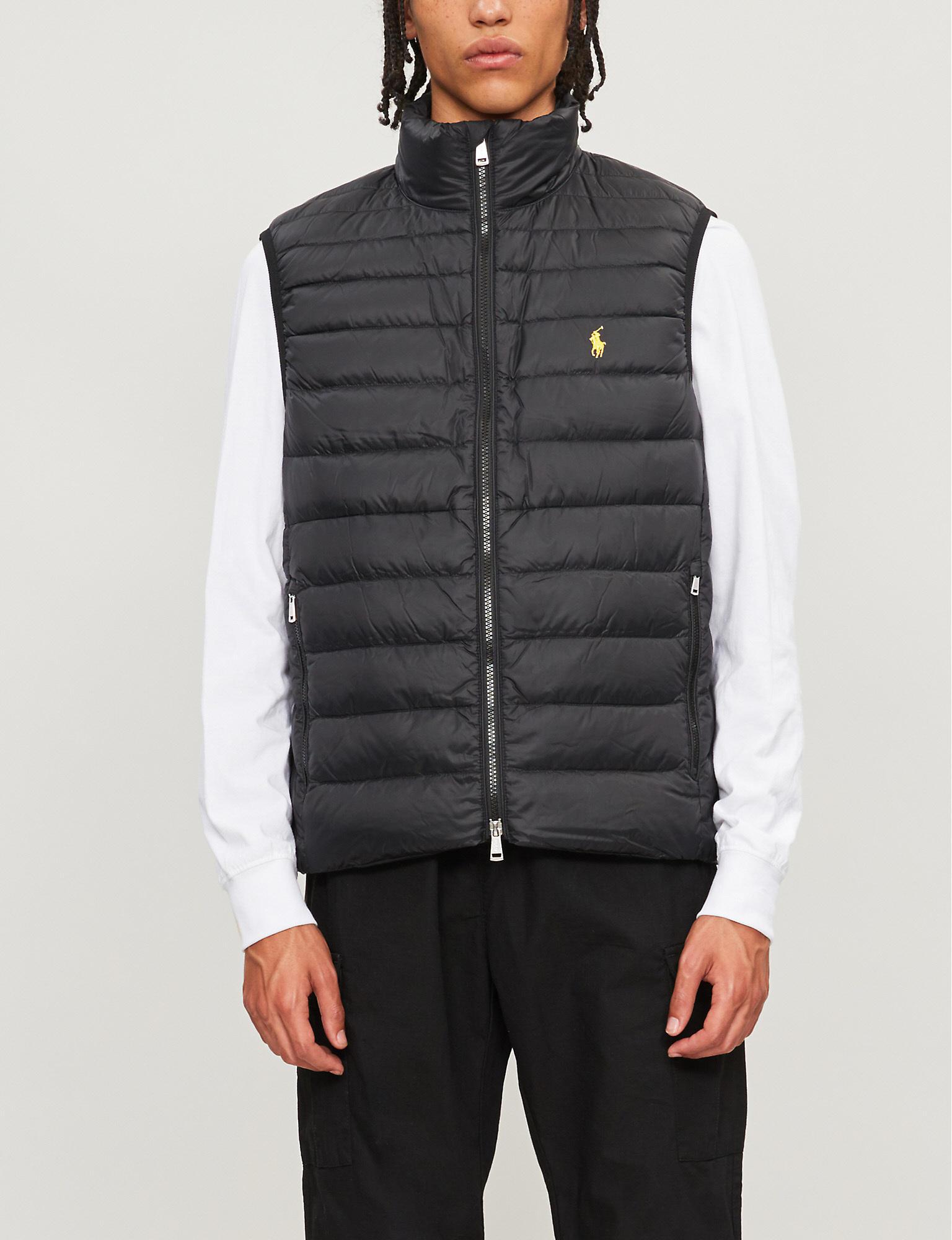 Polo Ralph Lauren Holden Logo-embroidered Padded Shell Gilet in Black for  Men - Lyst