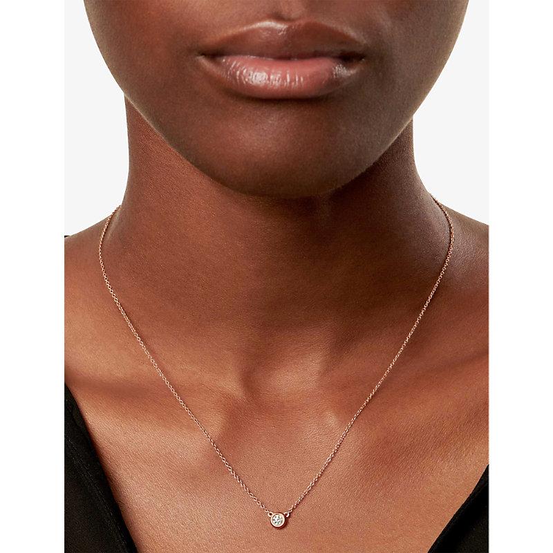 Tiffany & Co. Diamonds By The Yard 18ct Yellow- And 0.17ct Brilliant-cut  Diamond Pendant Necklace in White | Lyst