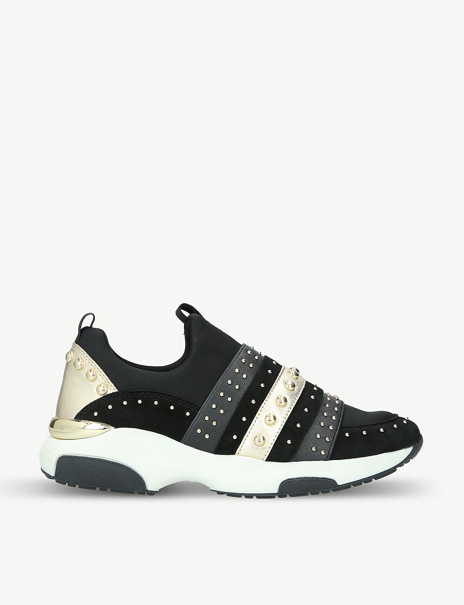 carvela trainers black glitter
