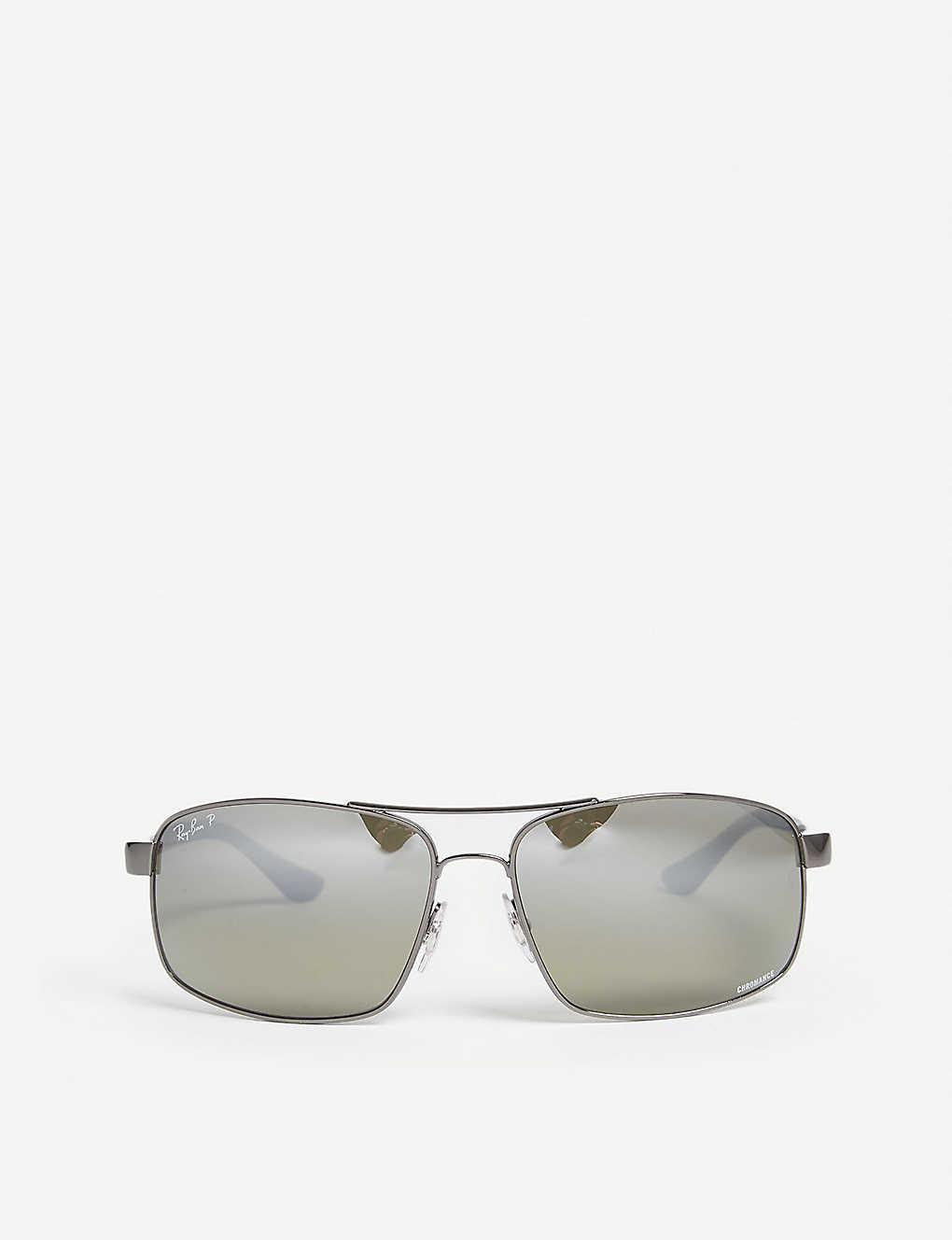 Ray-Ban Mens Gunmetal Rb3604ch Chromance Square-frame Sunglasses in Gray  for Men - Lyst