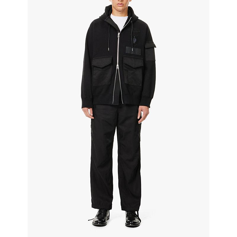 Sacai X Spiewak Buttoned-Pockets Straight-Leg Relaxed-Fit Woven 