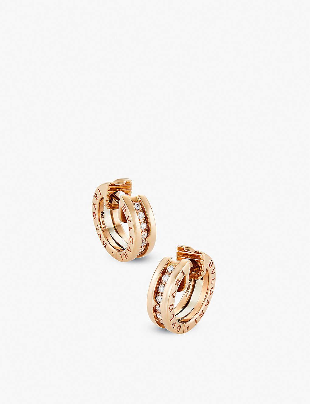 Rose gold DIVAS' DREAM Earrings with 0.94 ct Diamonds | Bulgari Official  Store