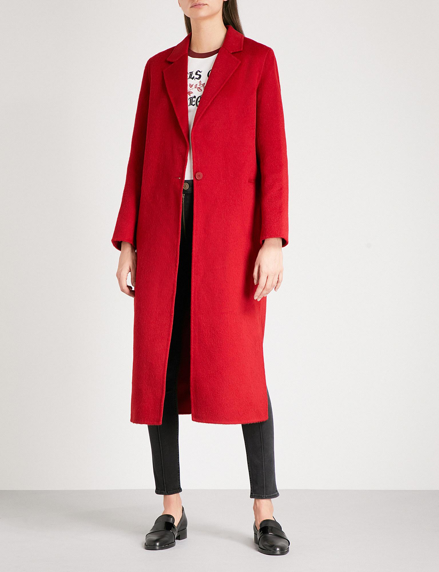 sandro wool coat