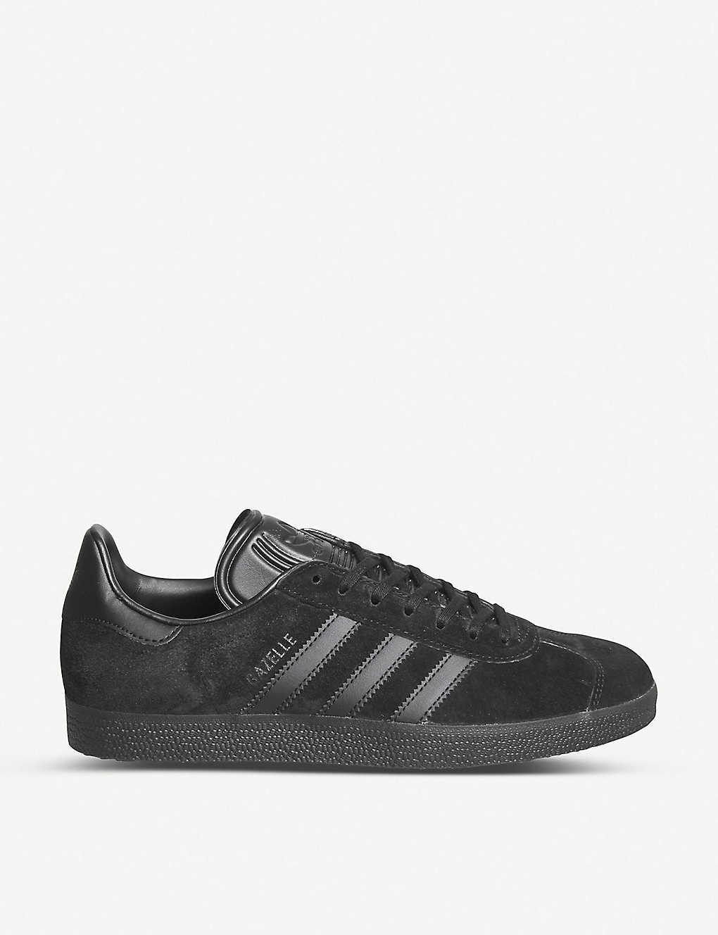 gazelle black suede