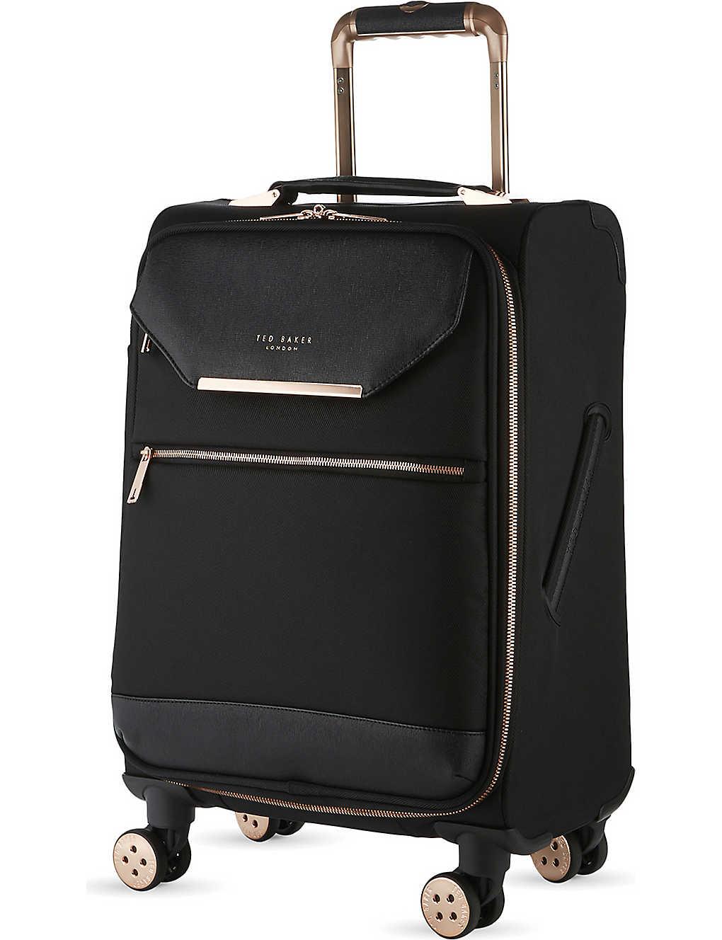 Ted Baker Albany Four-wheel Cabin Suitcase 55cm in Black | Lyst