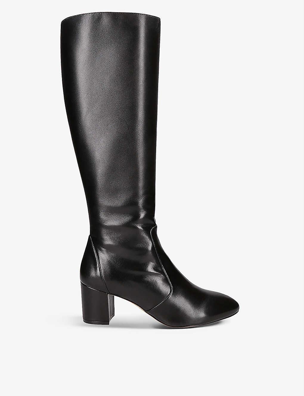 Stuart Weitzman Yuliana 60 Knee-high Leather Boots in Black | Lyst