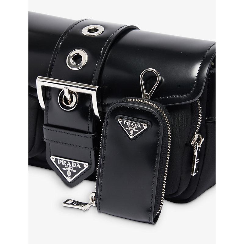 Prada Pocket Buckle-embellished Recycled-nylon Cross-body Bag in Black |  Lyst