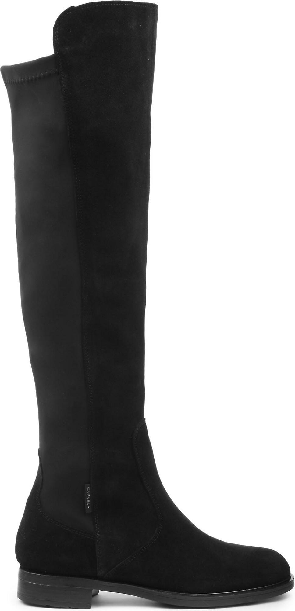 Carvela Kurt Geiger Leather Walnut Knee-high Boots in Black - Lyst