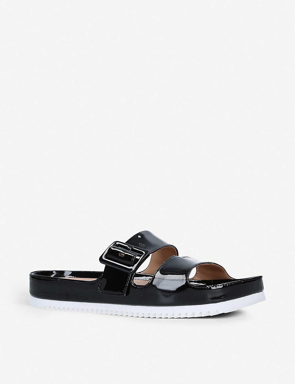 ugg black patent slides