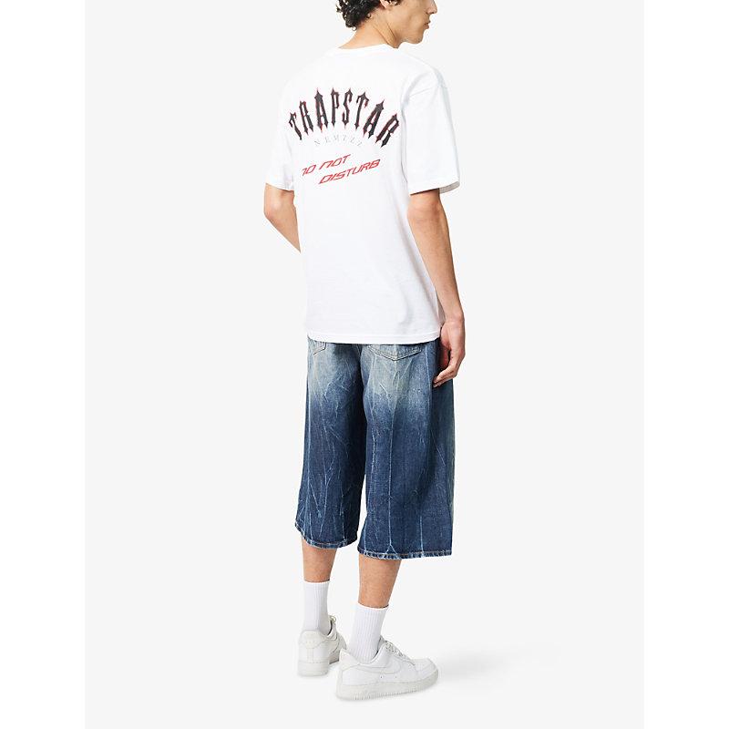 Trapstar X Nemzzz Shooters Crewneck Cotton-Jersey T-Shirt in